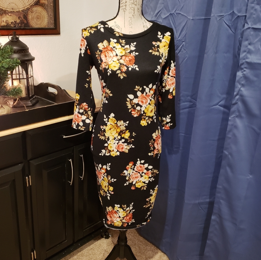 Sexy sweater midi dress